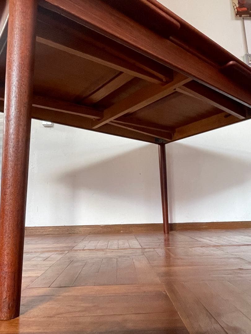 北欧 デンマーク ヴィンテージ チーク エクステンション ダイニングテーブル 2