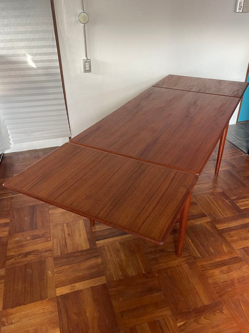 北欧 デンマーク ヴィンテージ チーク エクステンション ダイニングテーブル 2