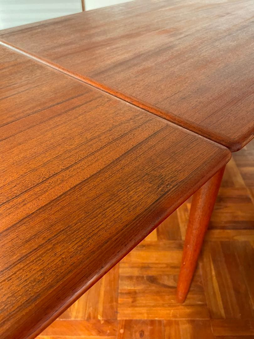 北欧 デンマーク ヴィンテージ チーク エクステンション ダイニングテーブル 2