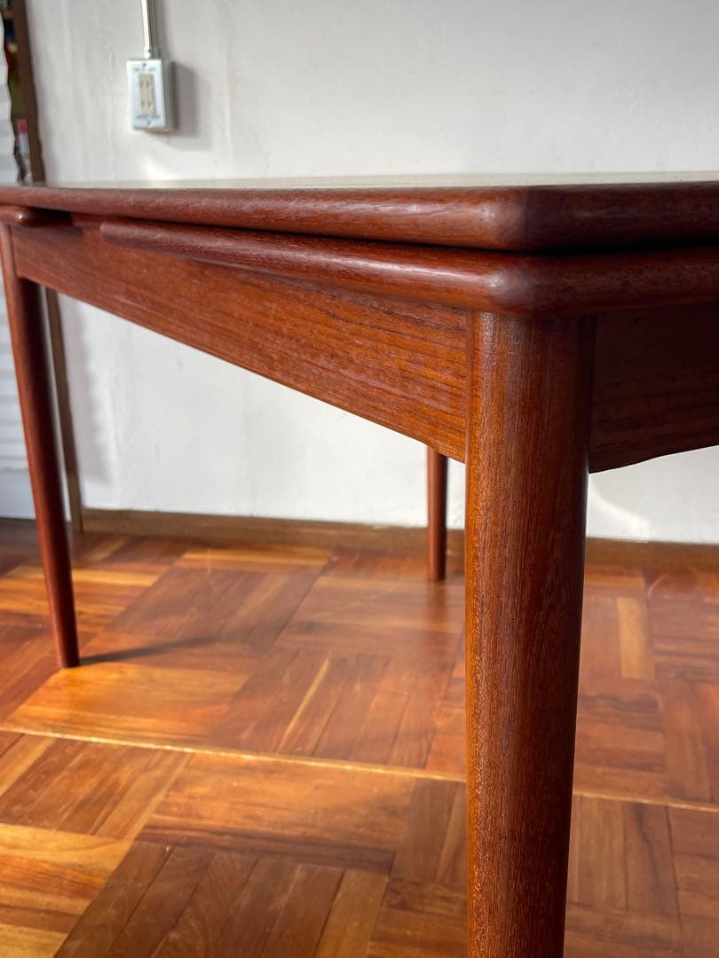 北欧 デンマーク ヴィンテージ チーク エクステンション ダイニングテーブル 2