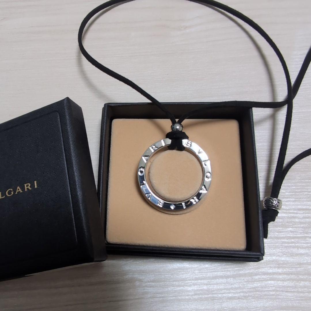 極美品 BVLGARI ブルガリ シルバーキーリングチョーカー ボックスケース付