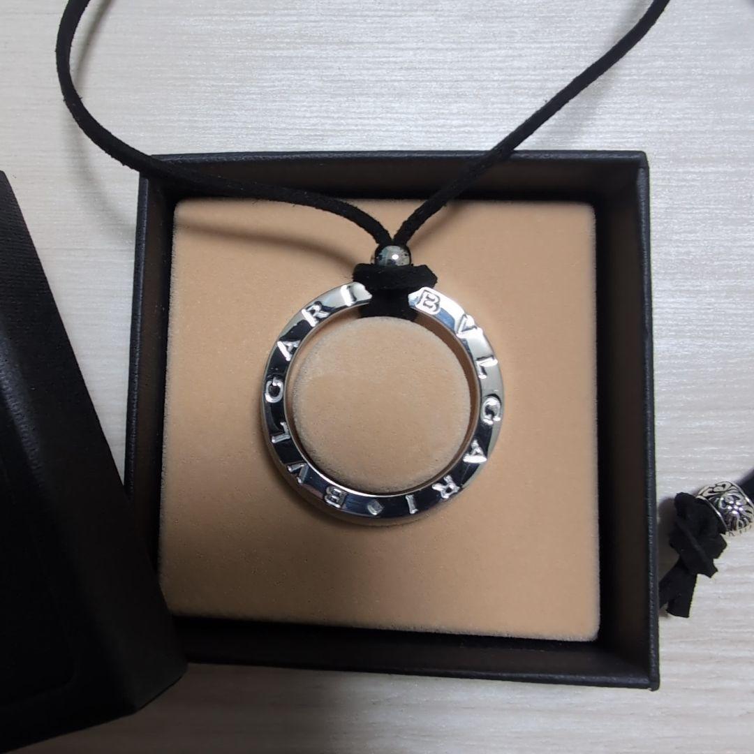 極美品 BVLGARI ブルガリ シルバーキーリングチョーカー ボックスケース付