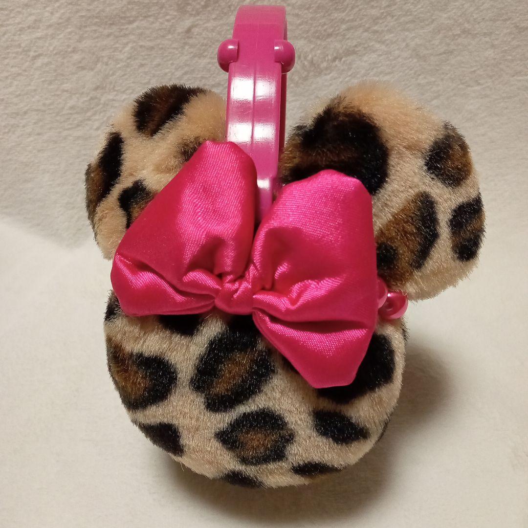 Disney/ディズニー ヒョウ柄 イヤーマフ 耳当て ミニー