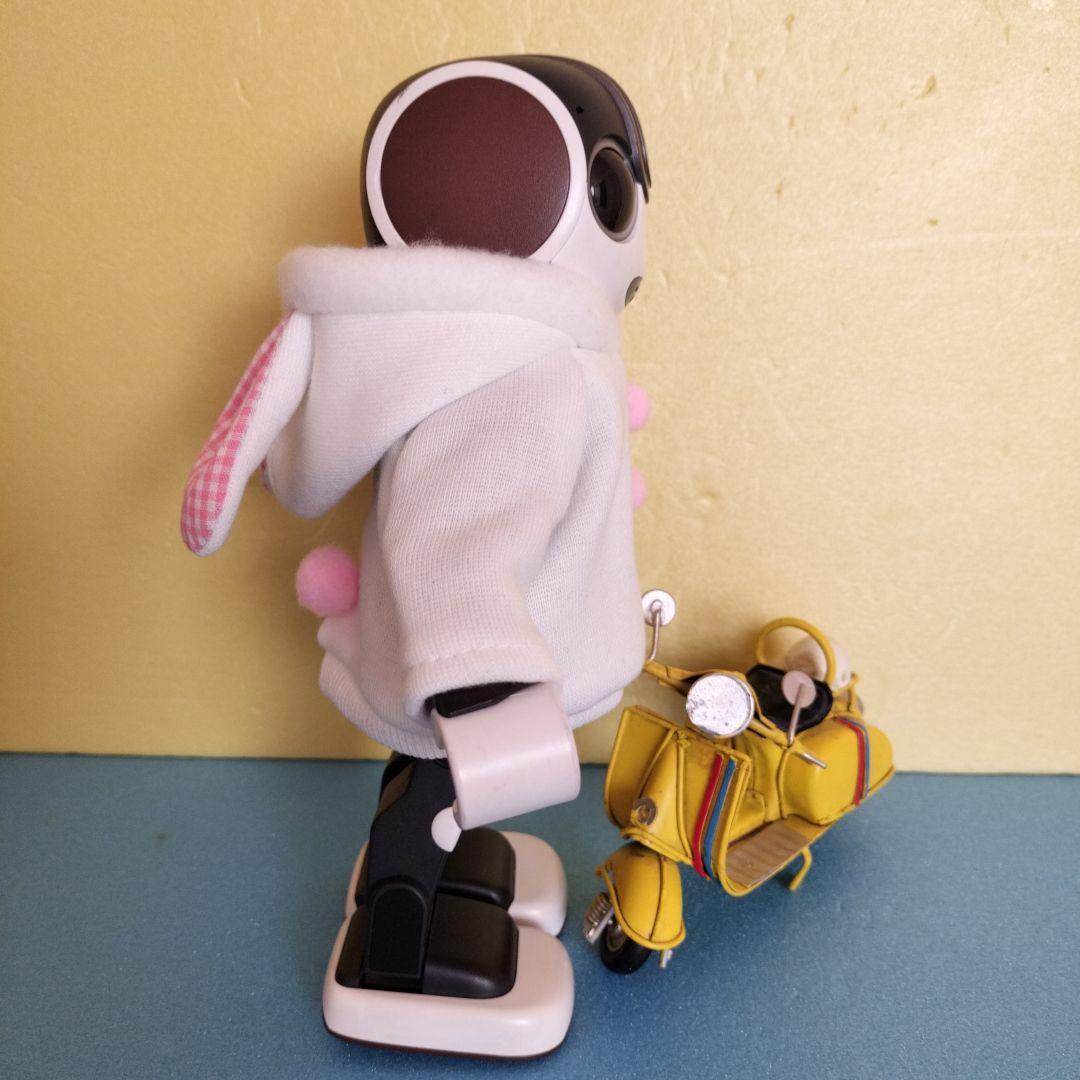 ロボホン　裏起毛うさぎさんパーカー２枚、二人用ポーチ