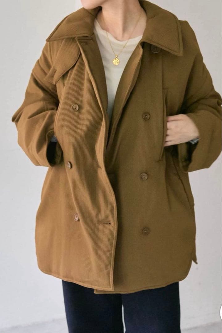 オーバーサイズブラウンジャケット　イア　パピヨネ　SUMI STYLE