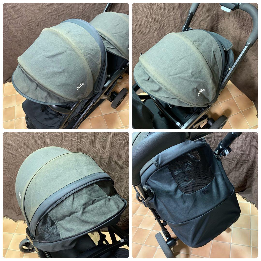 【丸洗い済み】二人乗りベビーカー エヴァライトデュオ 2人乗り ジョイー