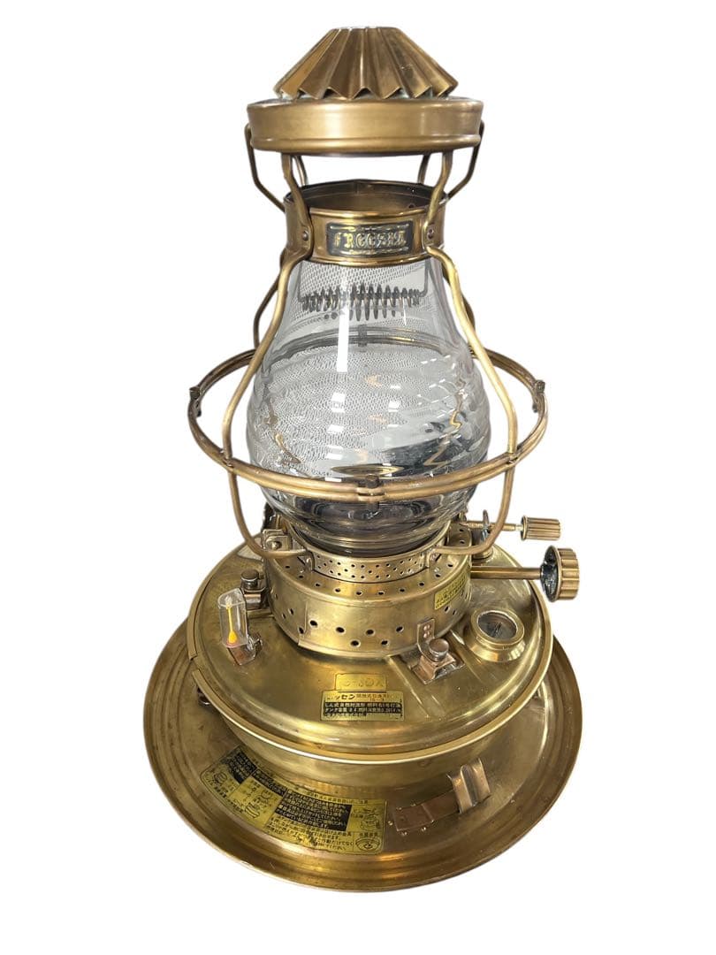 ニッセン 日本船燈 フリージア ゴールドフレーム レトロ ストーブ IS-3DX