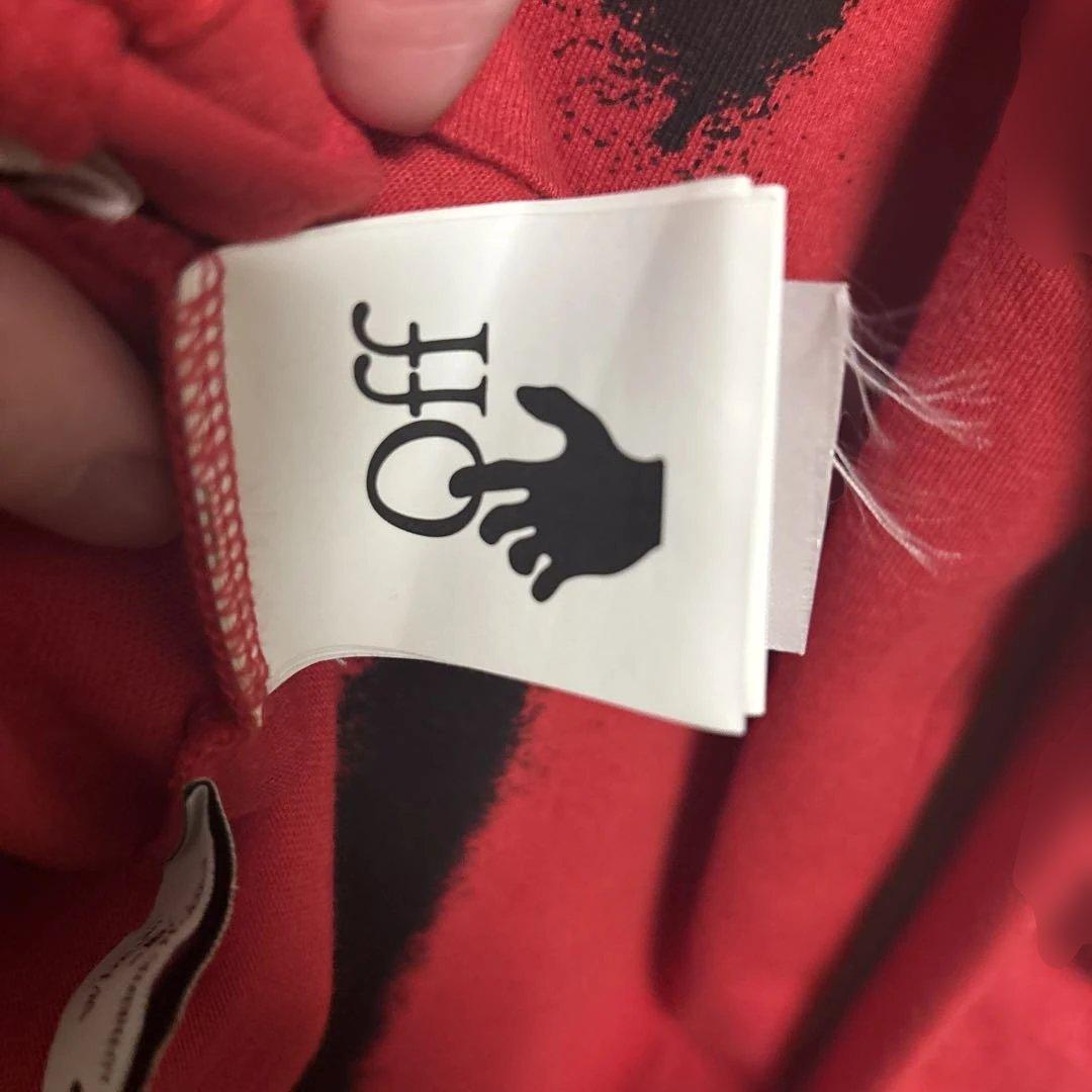 Off-White レッド 長袖カットソー