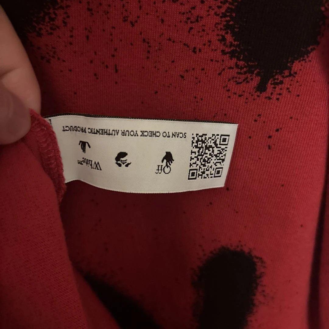 Off-White レッド 長袖カットソー