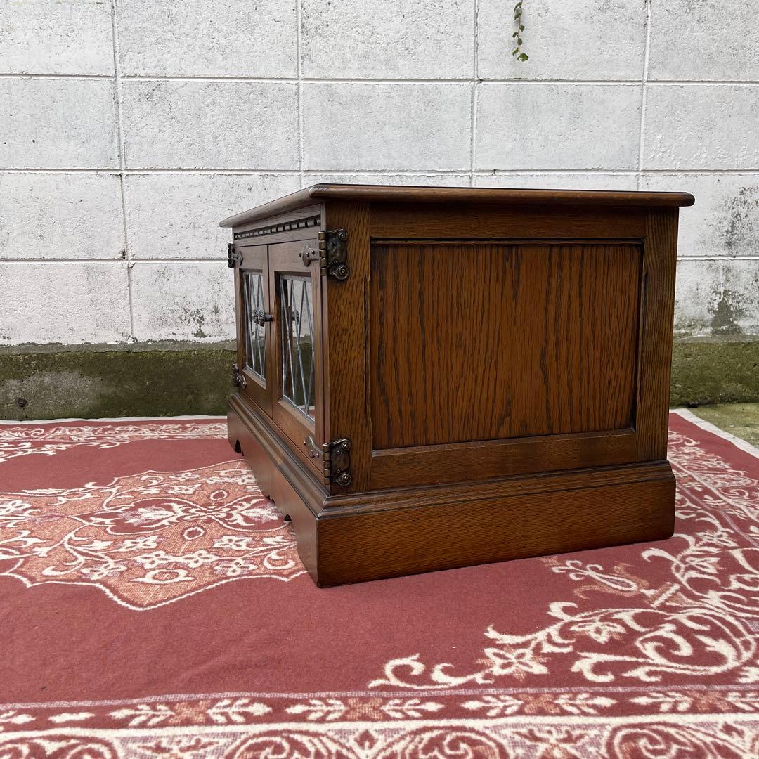 英国家具 ◾️Old Charm オールドチャーム 木製オーク材 テレビ台 収納棚