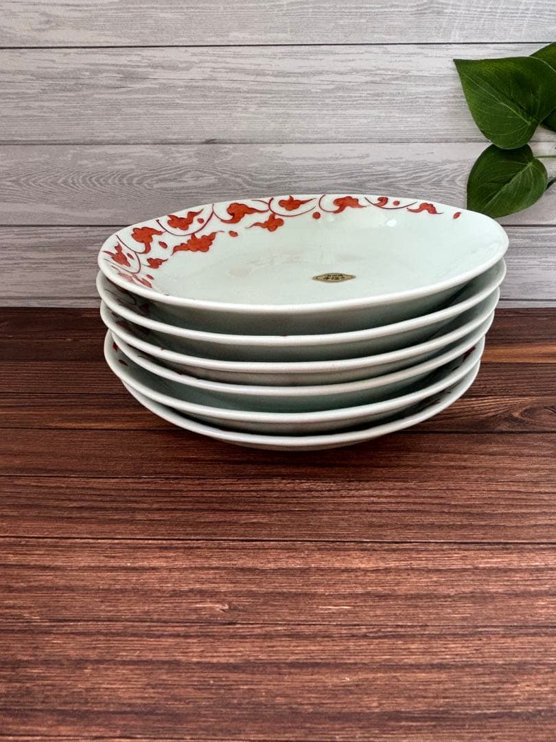 有田焼　そうた窯　錦草紋5.5寸　6枚セット