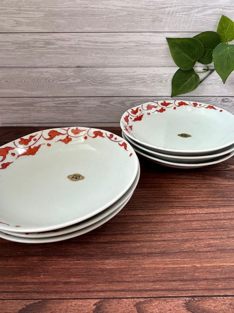 有田焼　そうた窯　錦草紋5.5寸　6枚セット