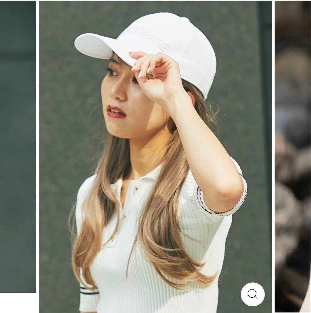 エースアンドレア　リブニット　ホワイト