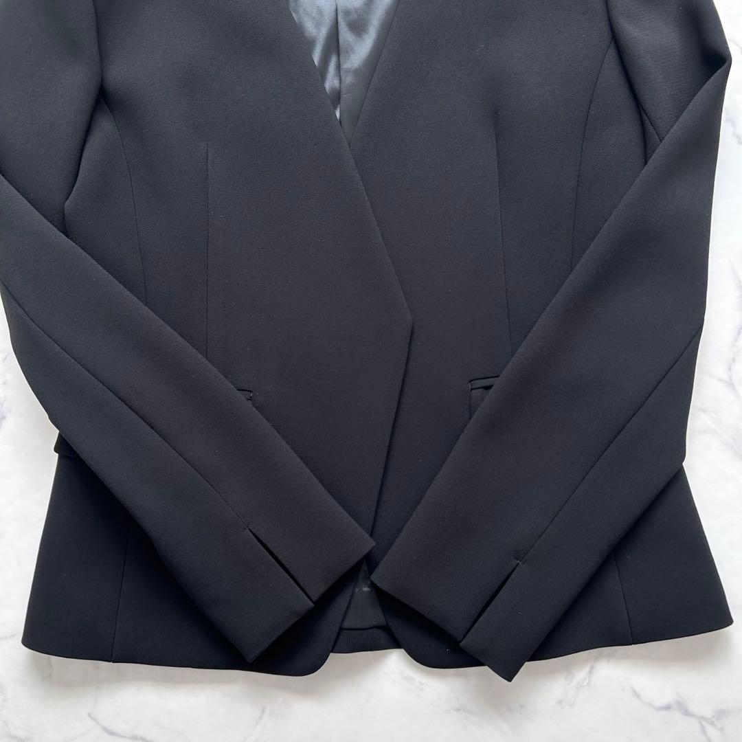 アンタイトル パンツスーツ トリアセテート ブラック 通年