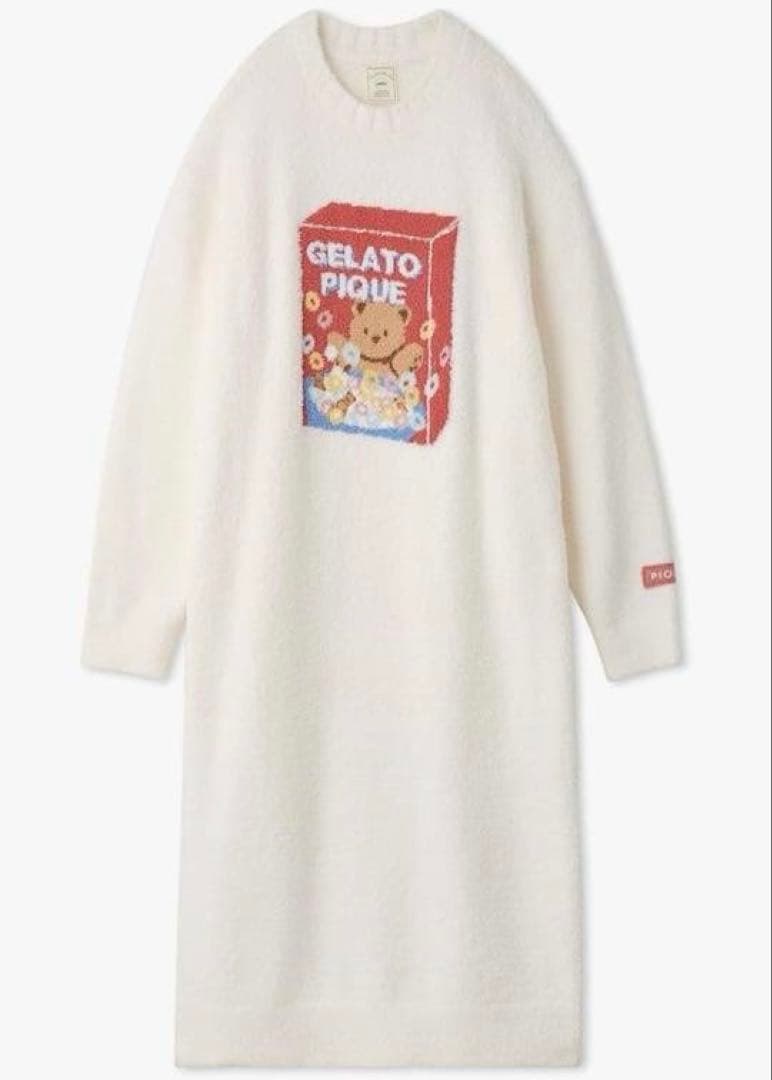 ジェラートピケ　ベビモコシリアルベアJQDワンピース 　ルームウェア　パジャマ