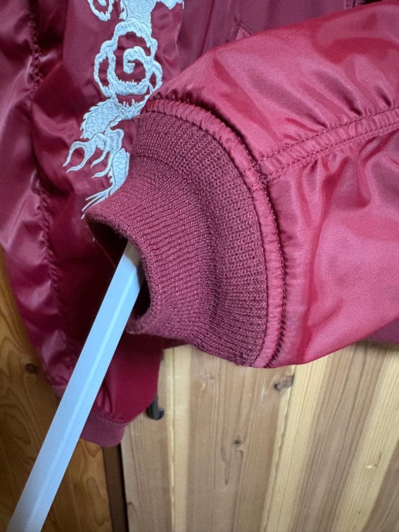 AVIREX MA-1ジャケット 2XL バーガンディ