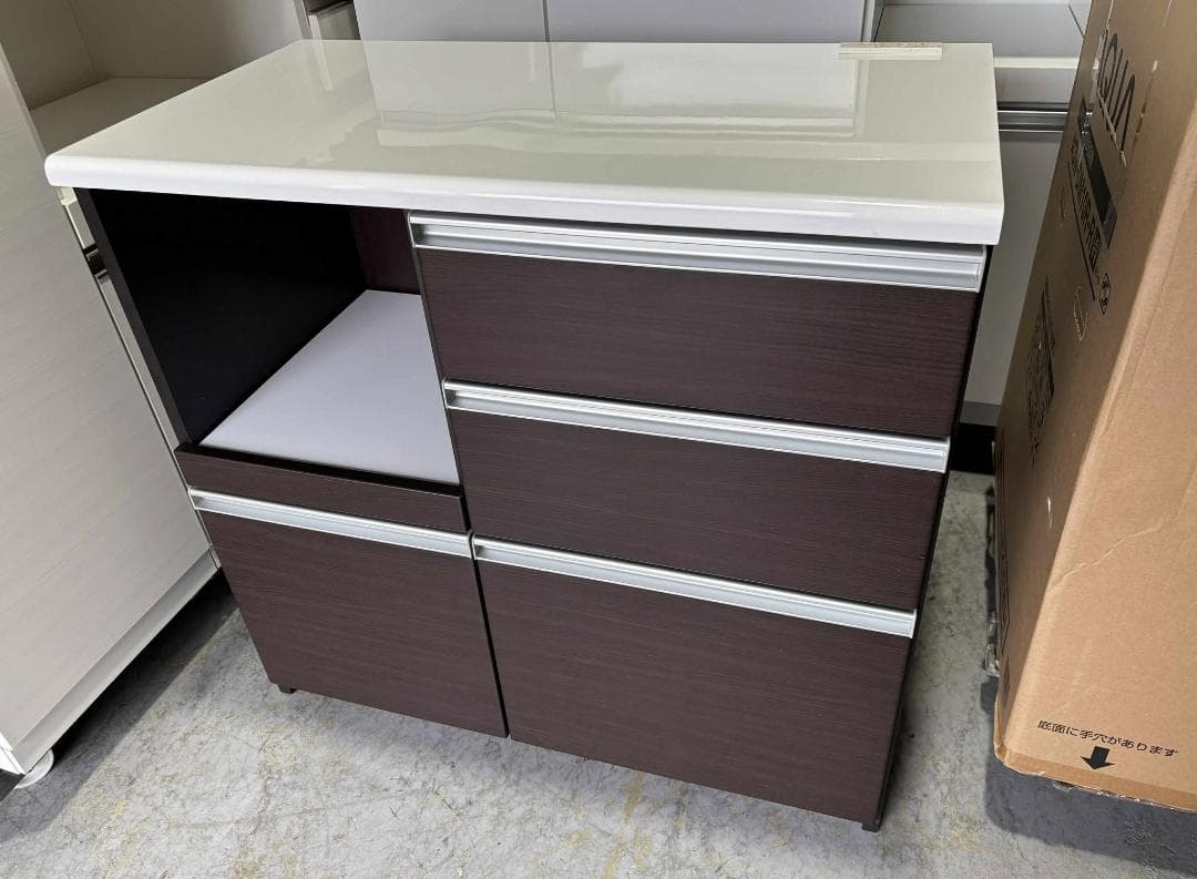 まろすけ三幸ジャパンキッチンカウンター キッチンボード 幅90cmUsed