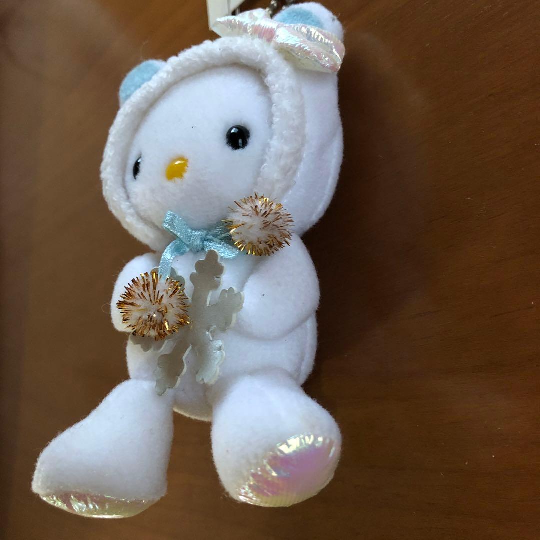 ぬいぐるみキーホルダー　キティちゃん（トナカイ、シロクマ、ウサギ）【３個セット】