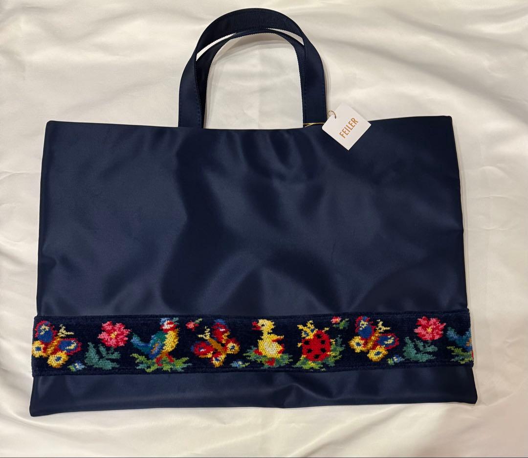 フェイラ学校フェイラー　ハイジ　トートバッグ　ネイビー　レッスンバッグ