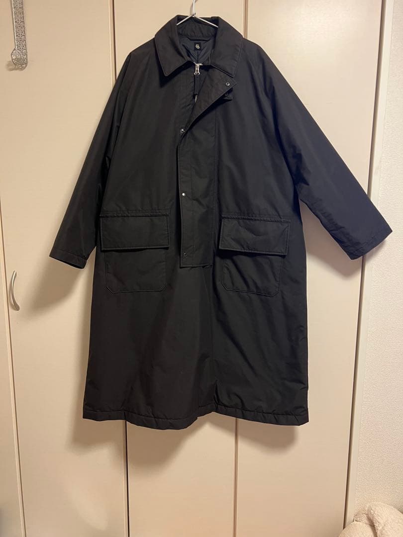 キャプテンサンシャイン　中綿オーバーサイズロングコート　ブラック　サイズ38 L