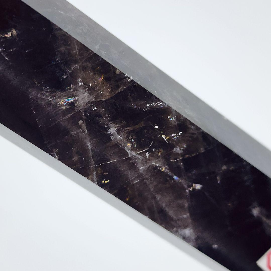 ①【高波動】モリンオ天然石タワー 約26cm！台座付き／浄化・空間調整に◎