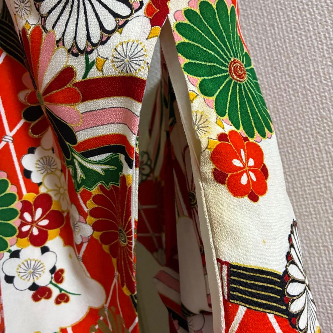 七五三 3歳 ＊ アンティーク 着物 ＊ 被布・長襦袢セット