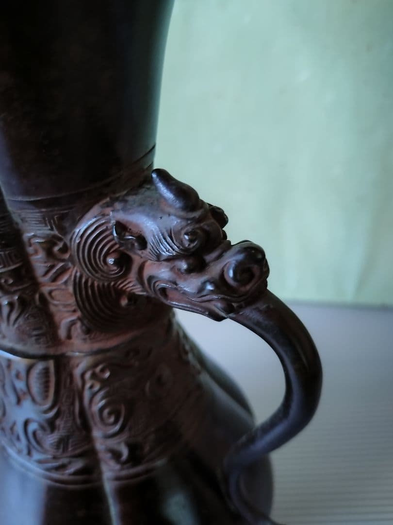 2 古銅 花入 花器