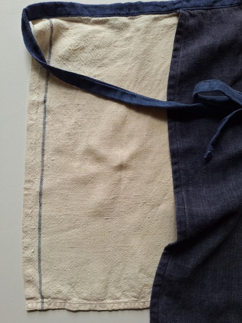 omoto 藍染と刺し子のエプロン