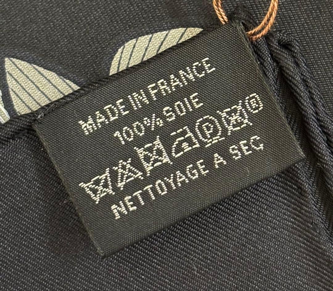 エルメスカレ90 シルクスカーフ【未使用→国内正規ソルドにて購入】ブラック