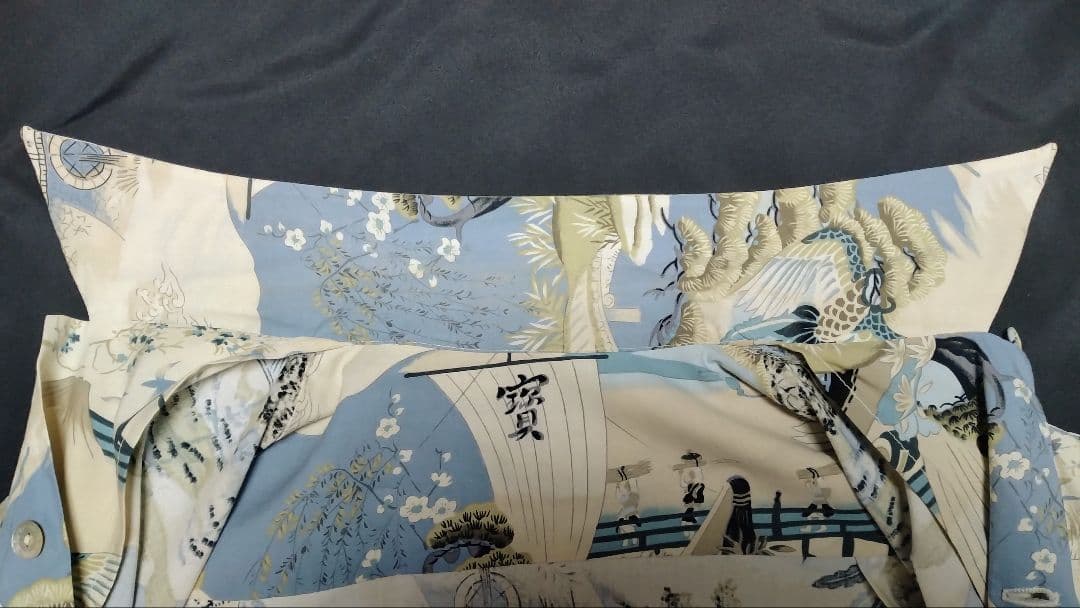 ビンテージアロハシャツ　和柄　50s