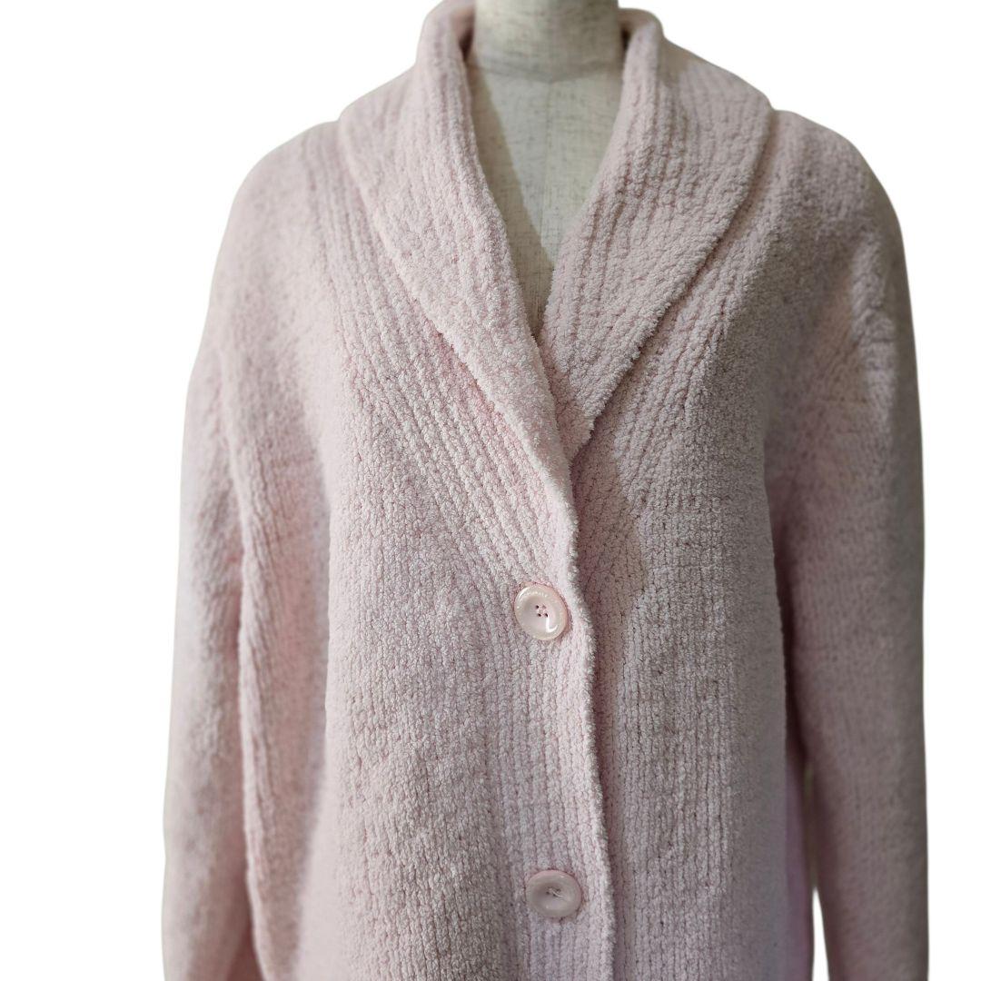 kashwére カシウエア ロングカーディガン ライトピンク サイズ S/M