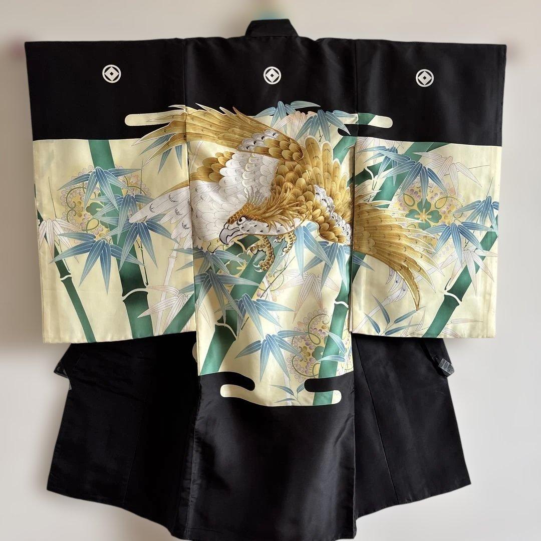 正絹　男児　産着長襦袢　美品