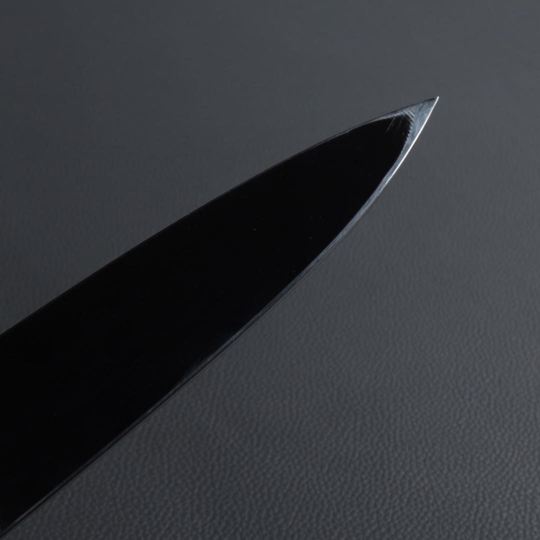 8402柳刃包丁尺一鏡面仕上げ刺身包丁刃は究極の切れ味 黒檀黒水牛白三本巻八角柄