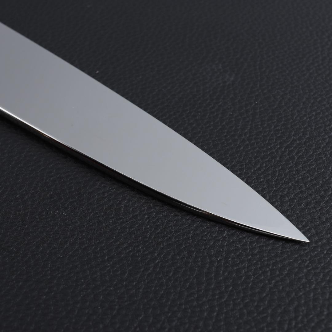 8402柳刃包丁尺一鏡面仕上げ刺身包丁刃は究極の切れ味 黒檀黒水牛白三本巻八角柄