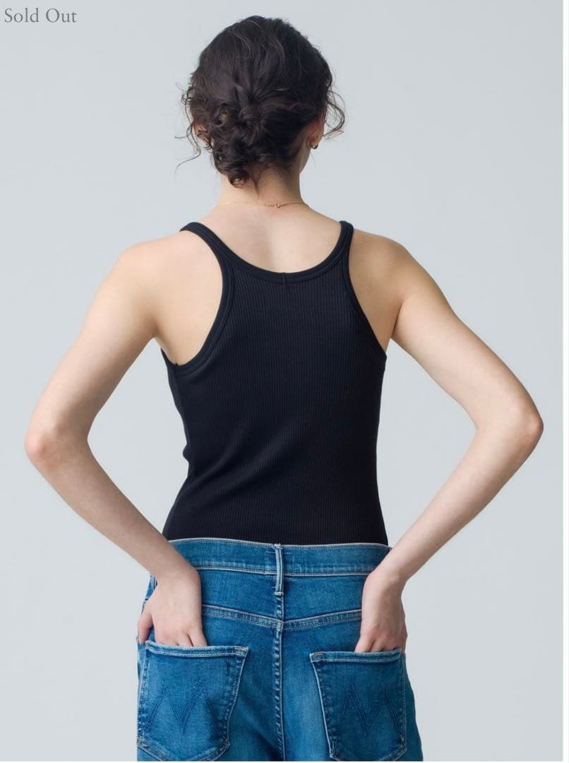 ロンハーマン　カップイン アメリカンスリーブ タンクトップ　BL Mサイズ