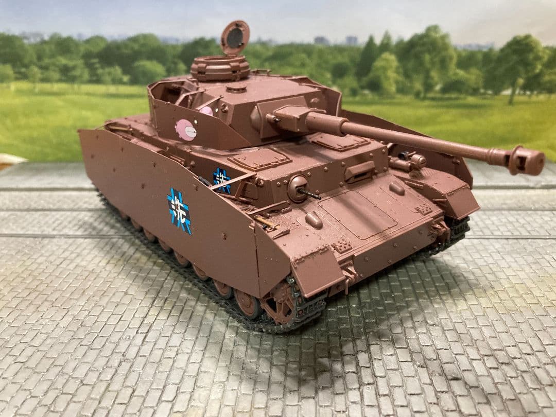 【ワケアリ塗装済完成品】ガールズ&パンツァーⅣ号戦車D型改H型仕様あんこうチーム