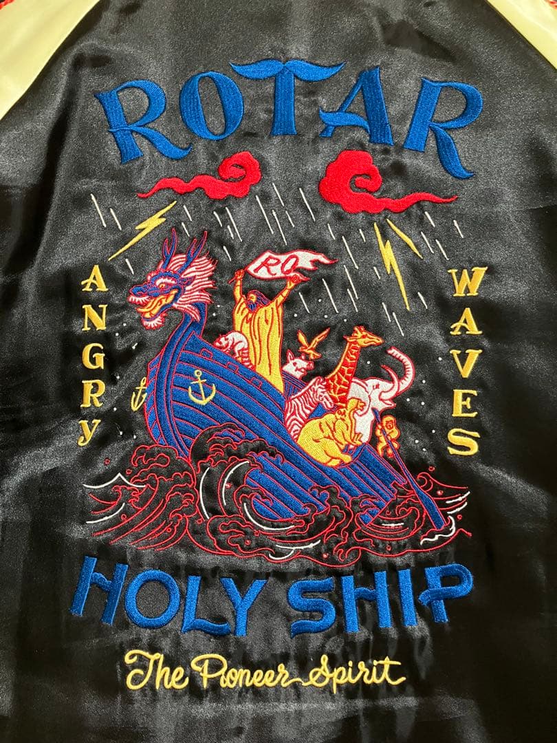 【値下げ】ROTAR スカジャン ブラック/クリーム　サイズS