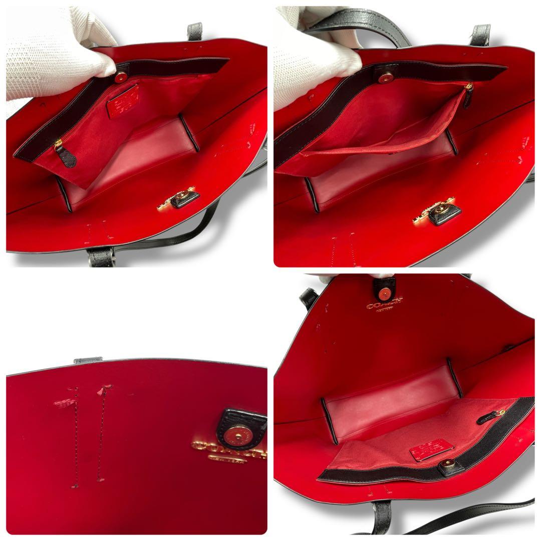 COACH コーチ アベニュー トートバッグ ビジネス A4 肩掛け ブラック