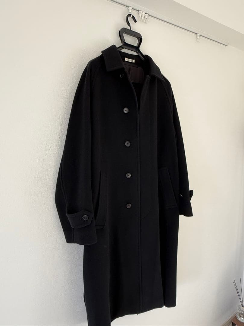 ジャケット・アウター SUPERFINE WOOLMOSSER SOUTIEN COLLAR COAT