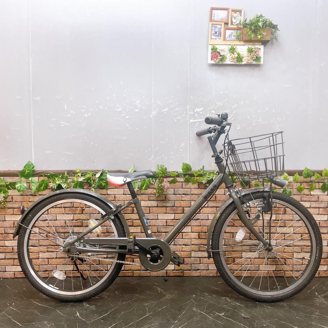 【45】子供用自転車 子供車 bikke ビッケ グレー 22インチ