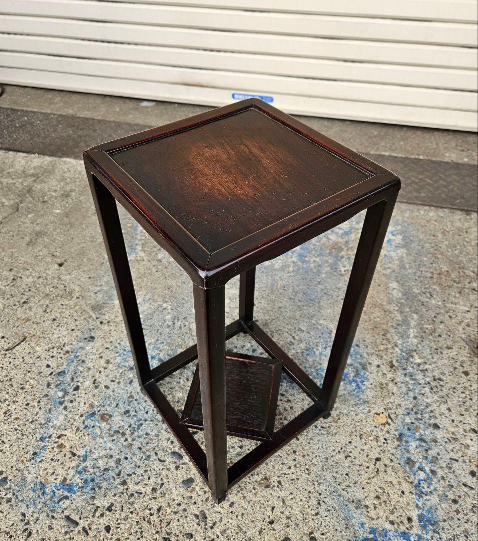 ヴィンテージ 木製のフラワースタンド ラック 飾り棚 花台 盆栽台 和モダン