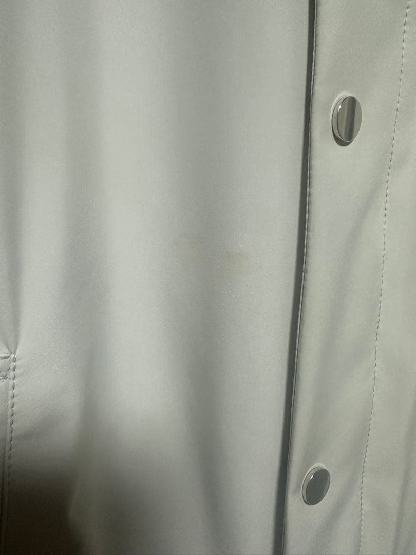 MONCLER ホワイト ステンカラーコート