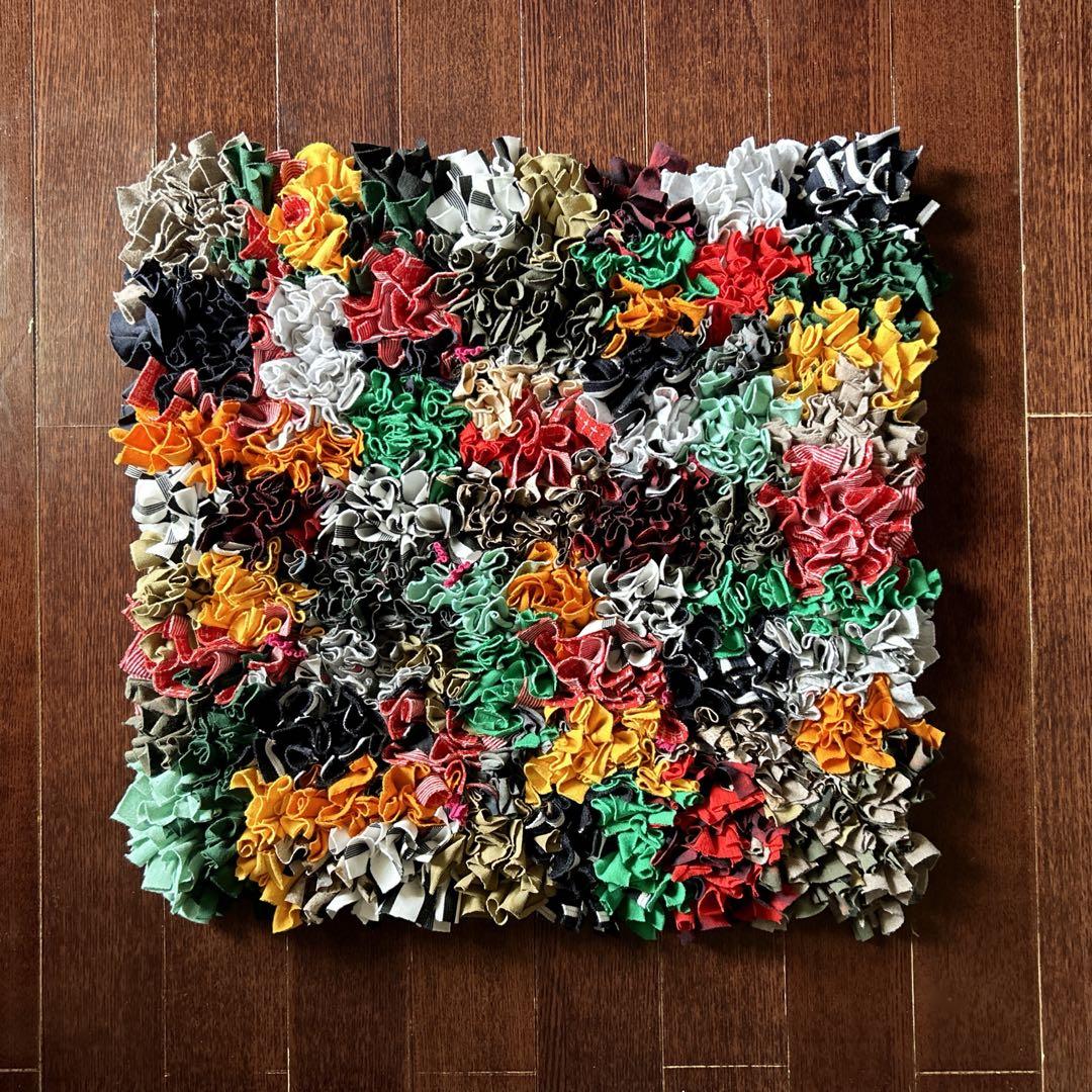 1点物・ボシャルウィット風カラフルラグ✴︎ハンドメイド