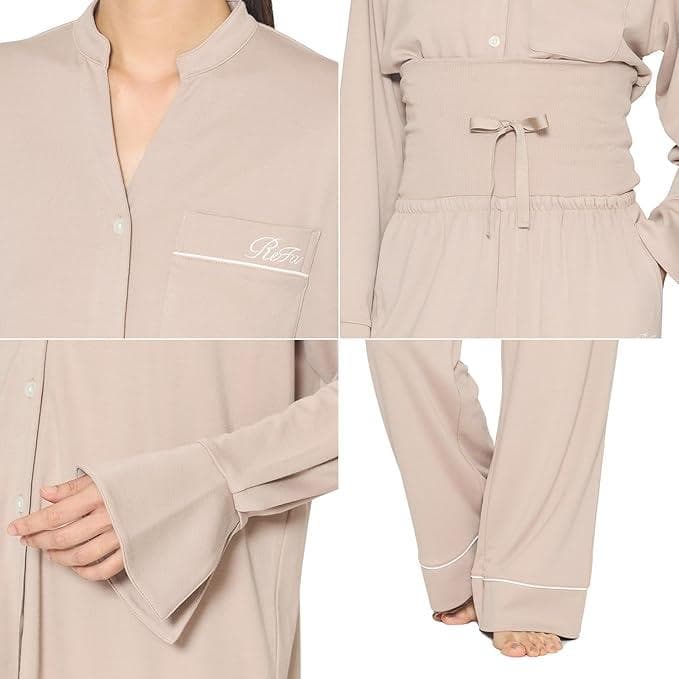 リファ バイタルテックモイストスムーススタンドカラースリープウェア/WOMEN