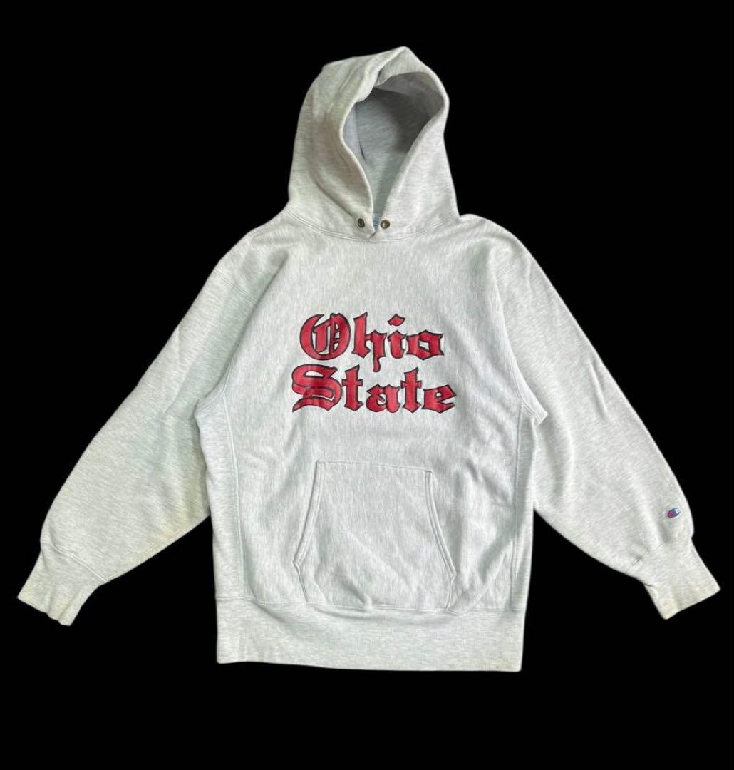 90's チャンピオンリバースウィーブ　オハイオ　スウェット　パーカー USA製