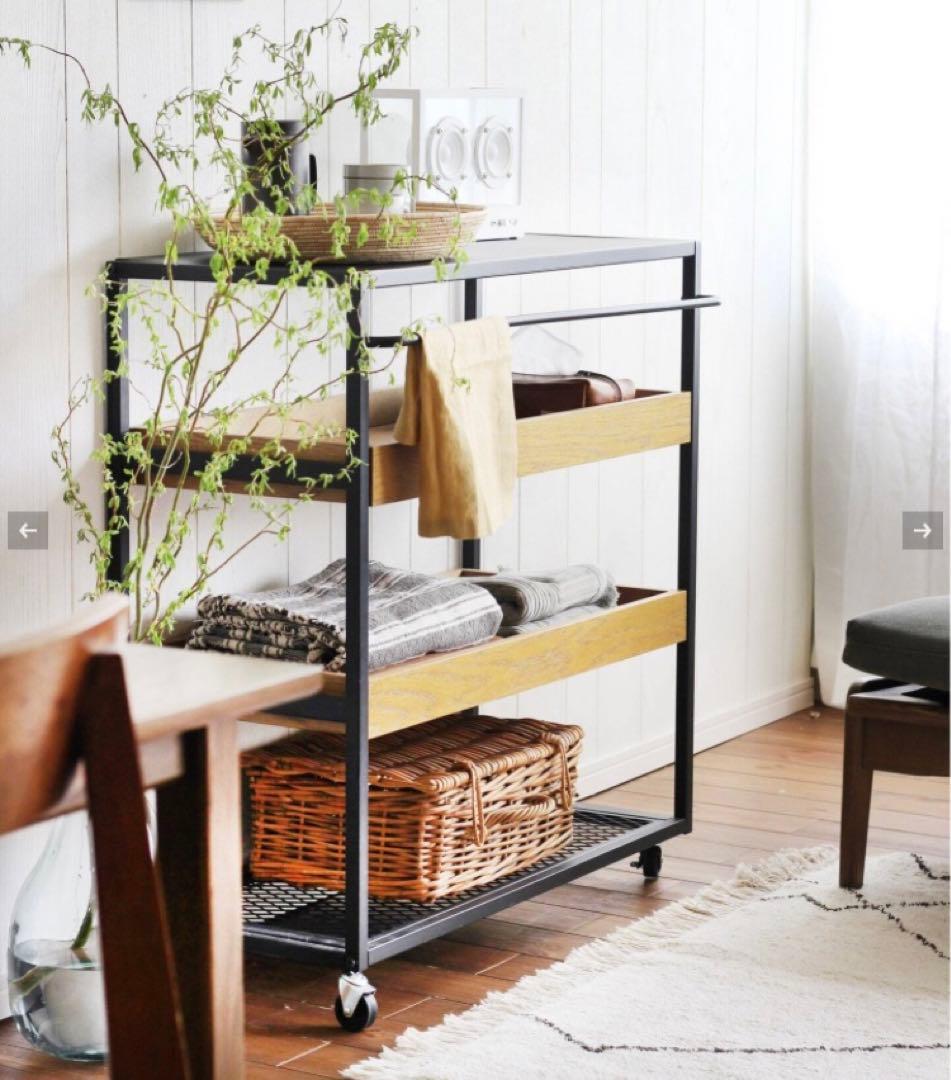 カ*レ様 ジャーナルスタンダードファニチャーサンクワゴンラックスチールラック 収