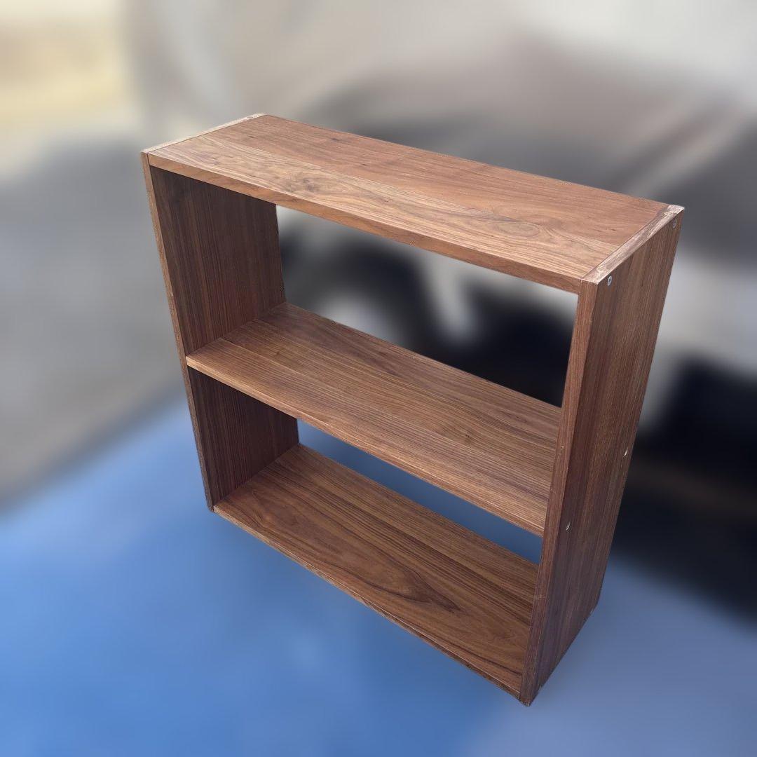 無印良品 MUJI スタッキングシェルフ ウォールナット 2段