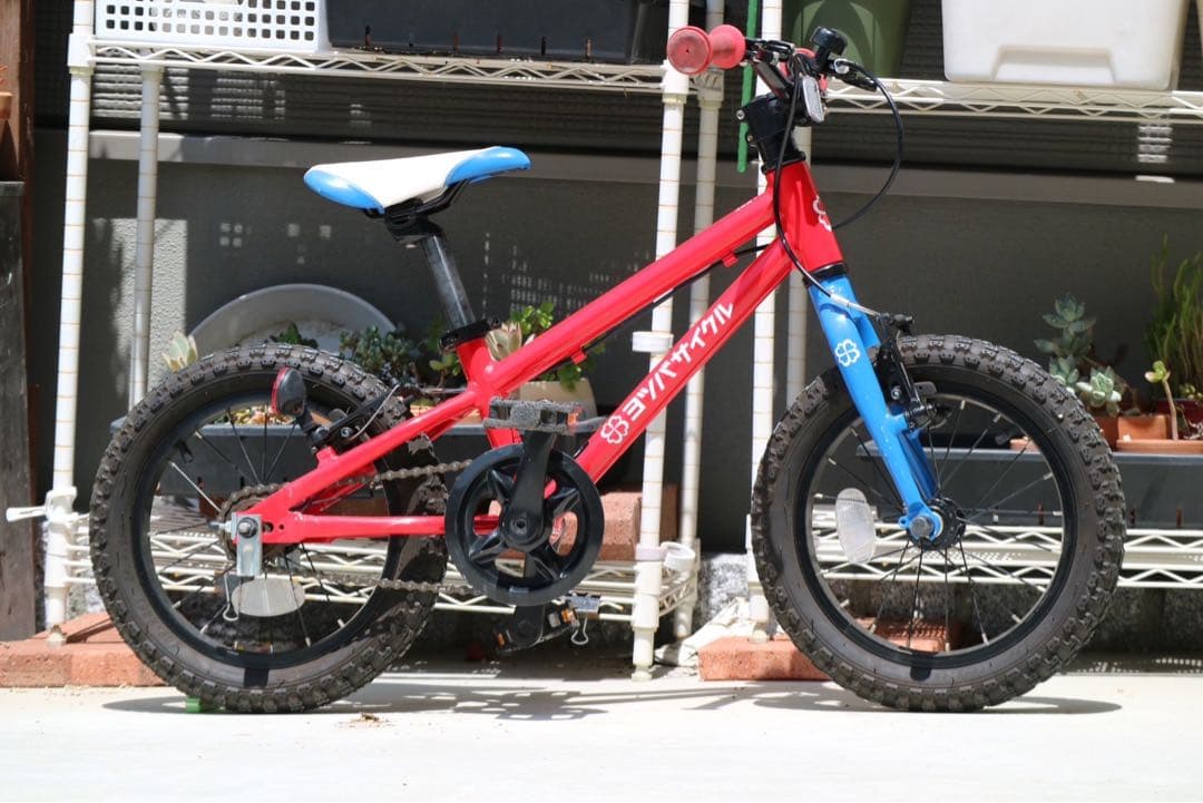 cosmoさん専用 ヨツバサイクル14インチ 子供用自転車 レッド 補助輪付き