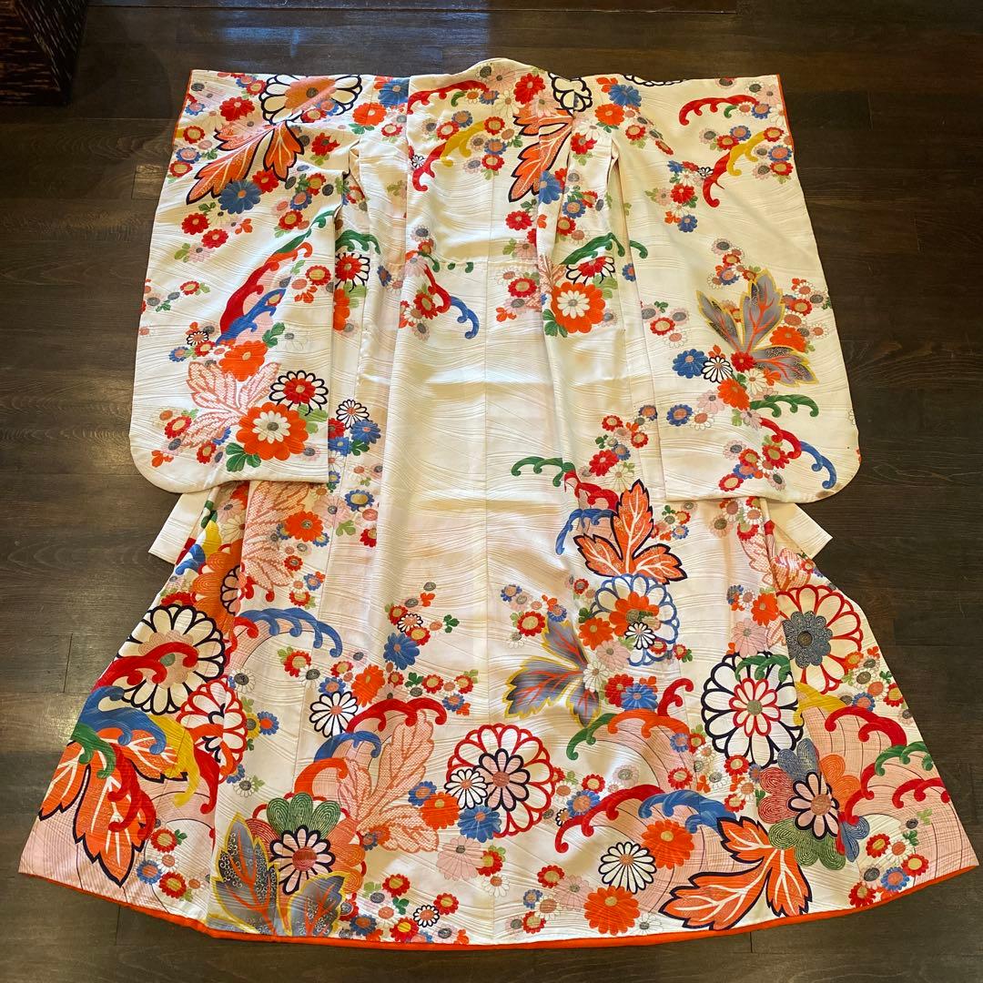 アンティーク 七五三 七歳 大きめ 大正ロマン 着物 帯 小物一式 フルセット