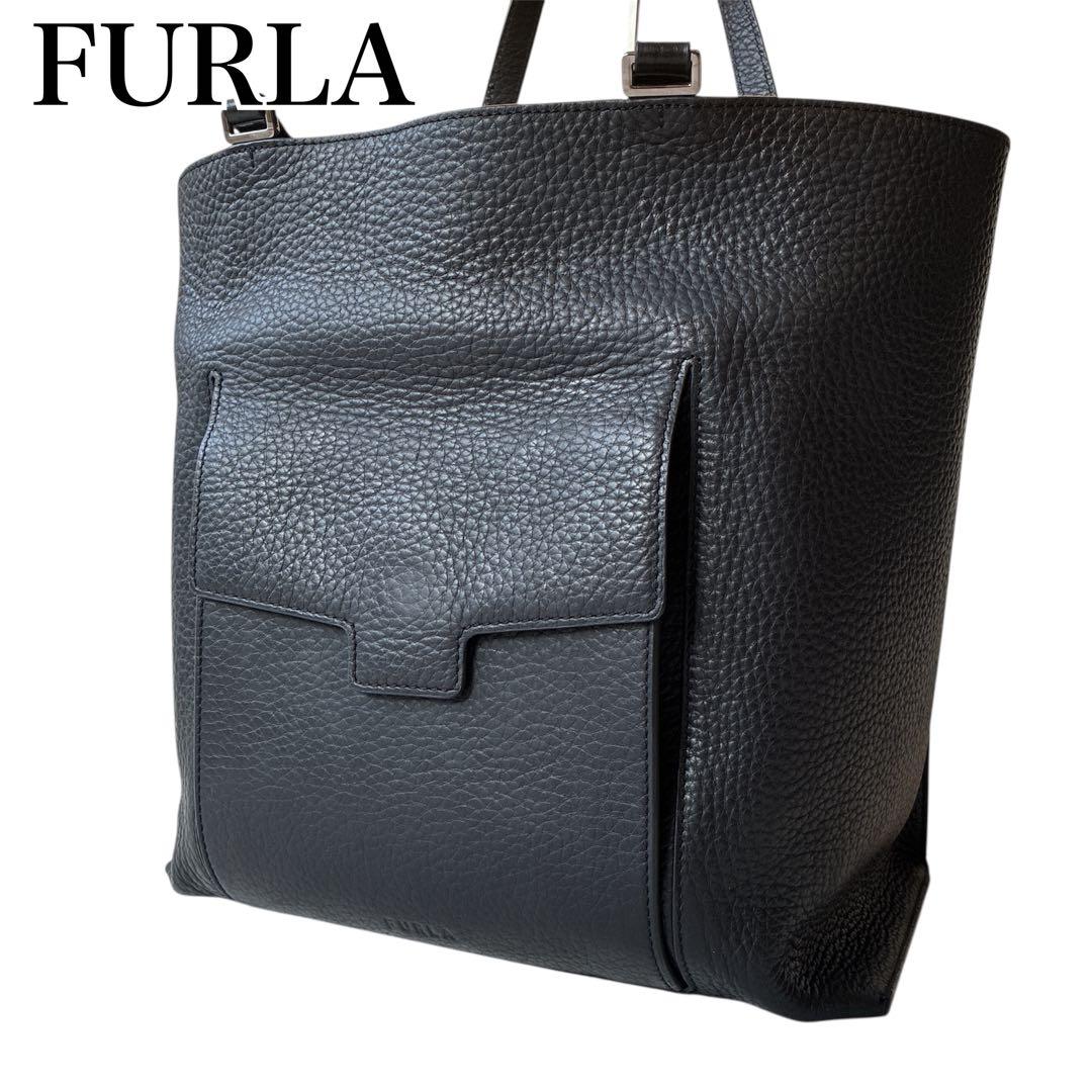 フルラ FURLA MAN ENEA トートバッグ A4可 大容量 通勤通学 黒